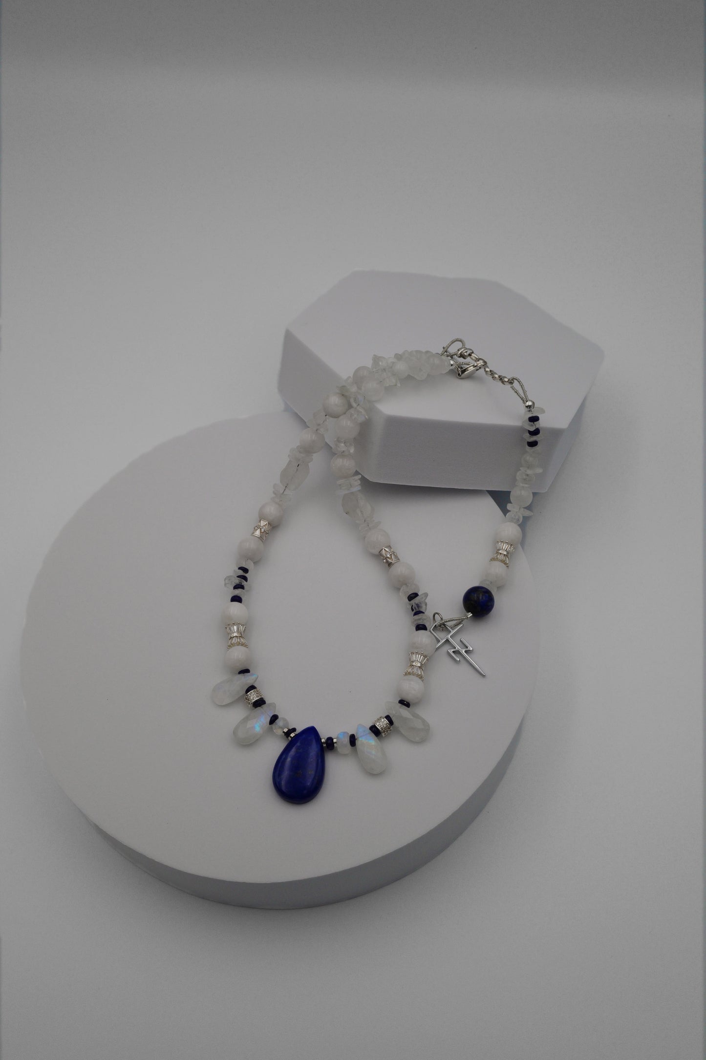 Blue Galaxy Within Choker Necklace - Tania Nerol