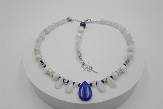 Blue Galaxy Within Choker Necklace - Tania Nerol