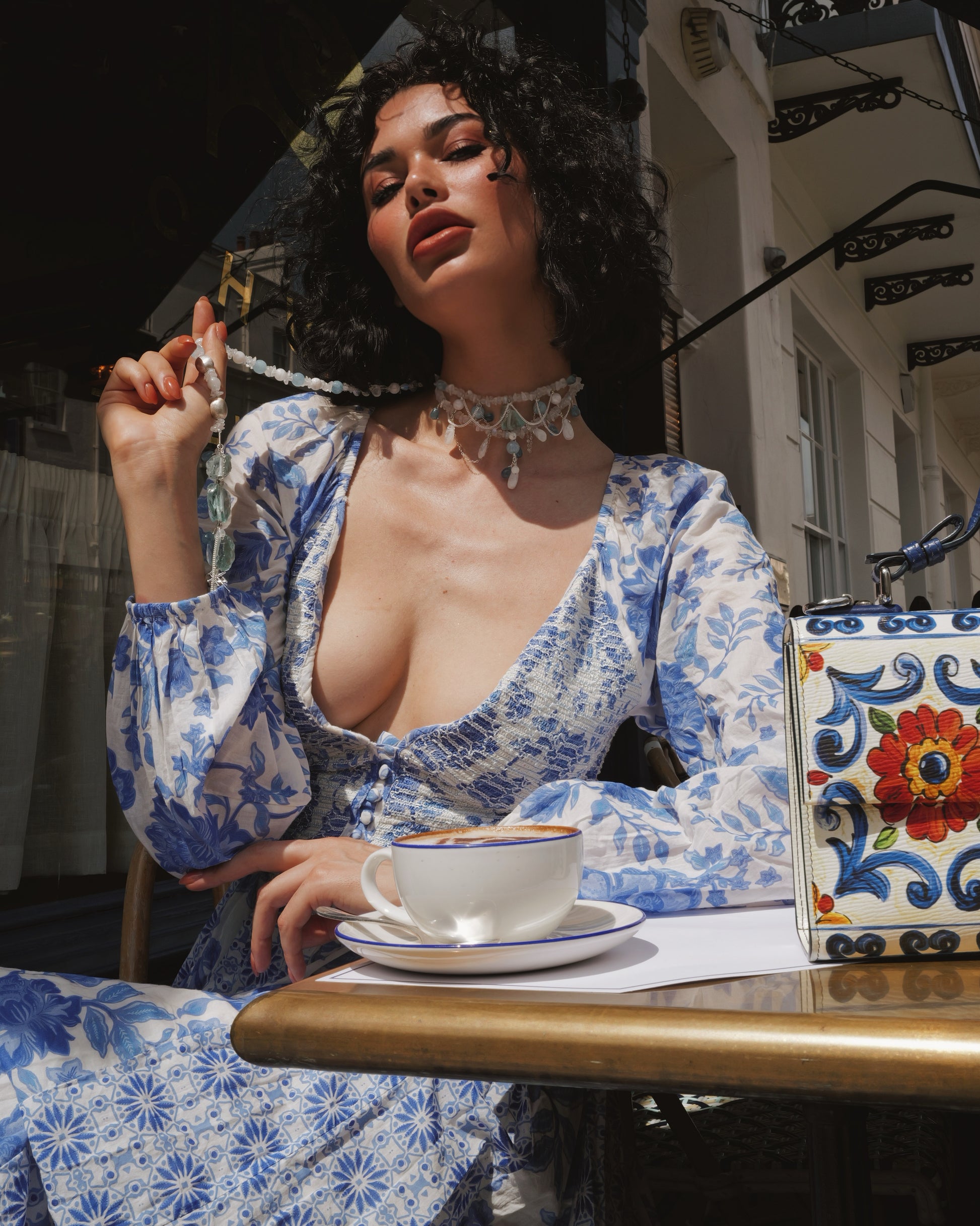Princes Aqua - Choker Necklace - Tania Nerol
