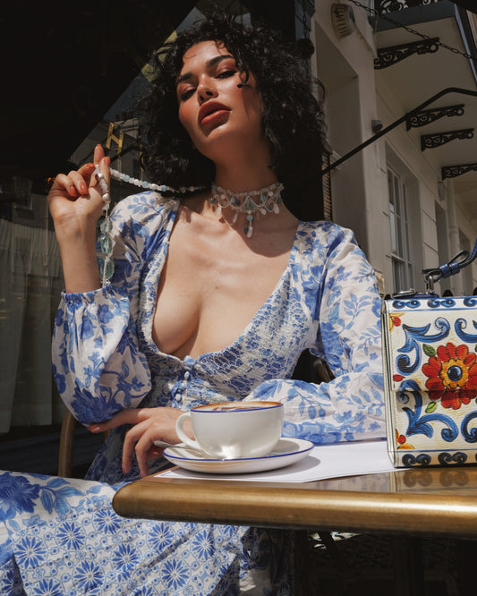 Princes Aqua - Choker Necklace - Tania Nerol