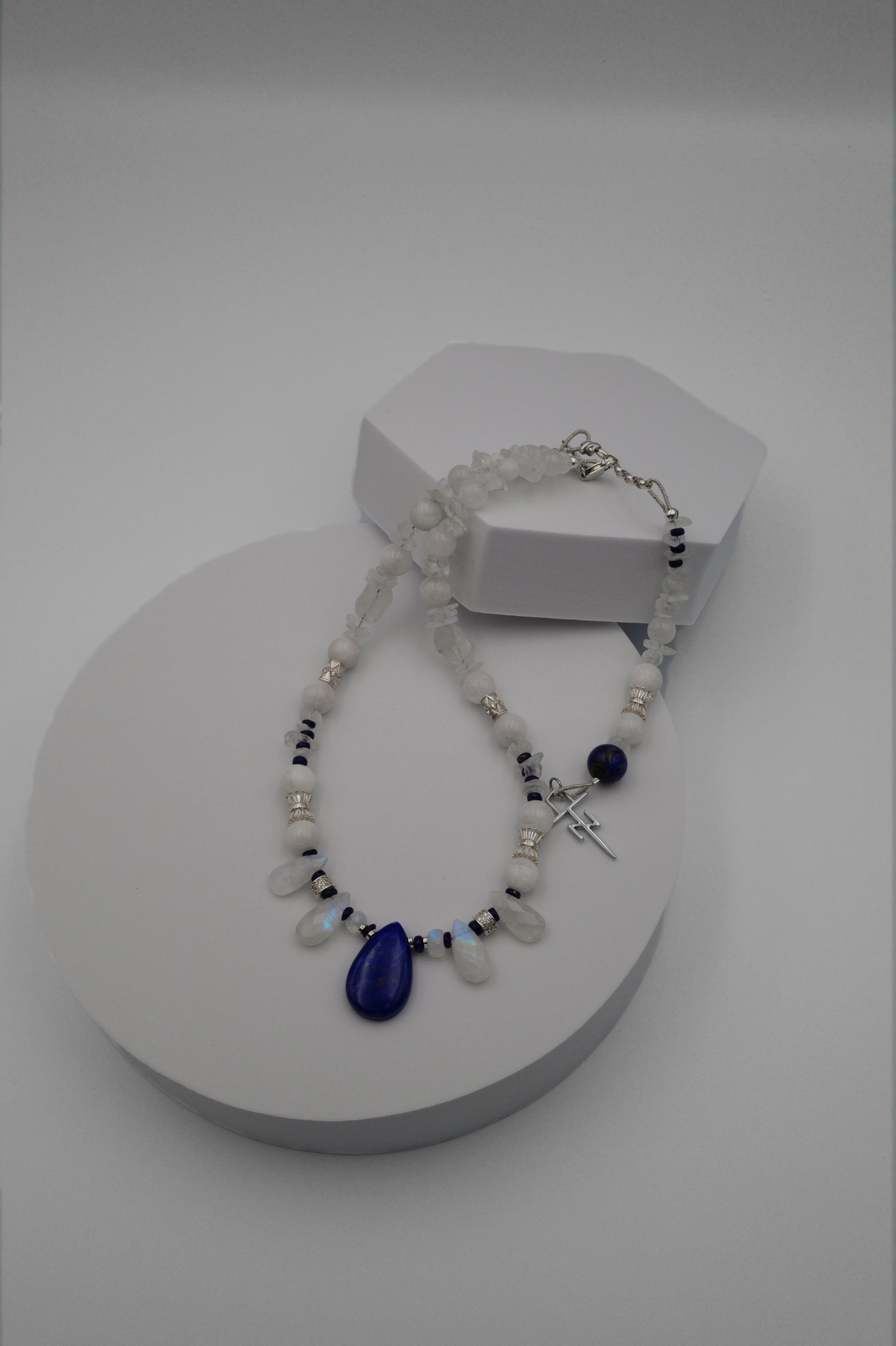 Blue Galaxy Within Choker Necklace - Tania Nerol