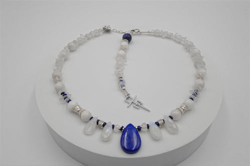 Blue Galaxy Within Choker Necklace - Tania Nerol